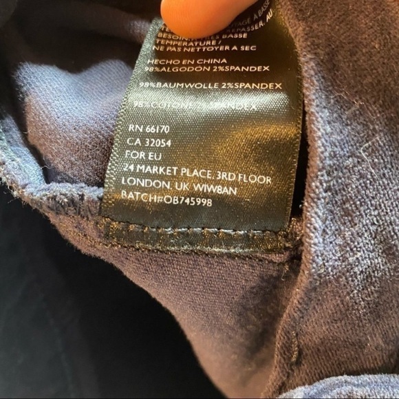 Urban Outfitters Blue Velveteen Button-Front Skirt - Size M - Picture 5 of 5